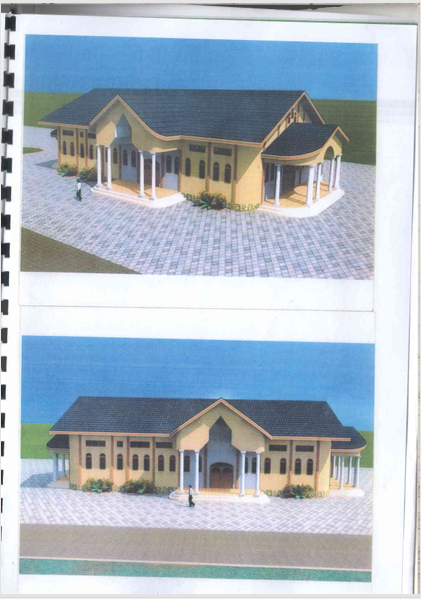 Projet de Construction de la Paroisse de l'Eglise Catholique de Fotsem-Lessing - POSE DE LA CHARPENTE – Image 2